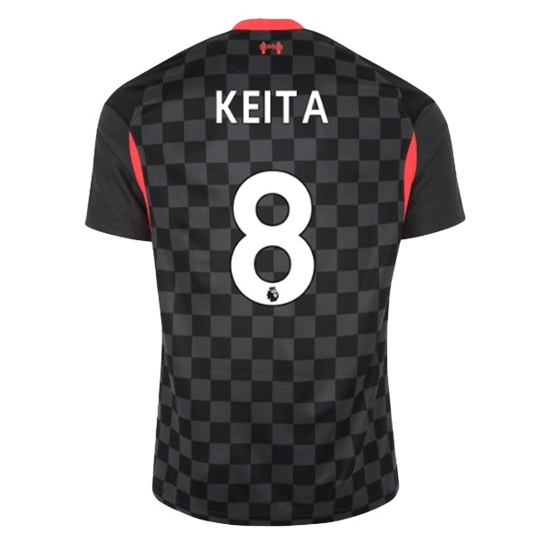 Camiseta Liverpool NO.8 Keita Tercera 2020-2021 Negro